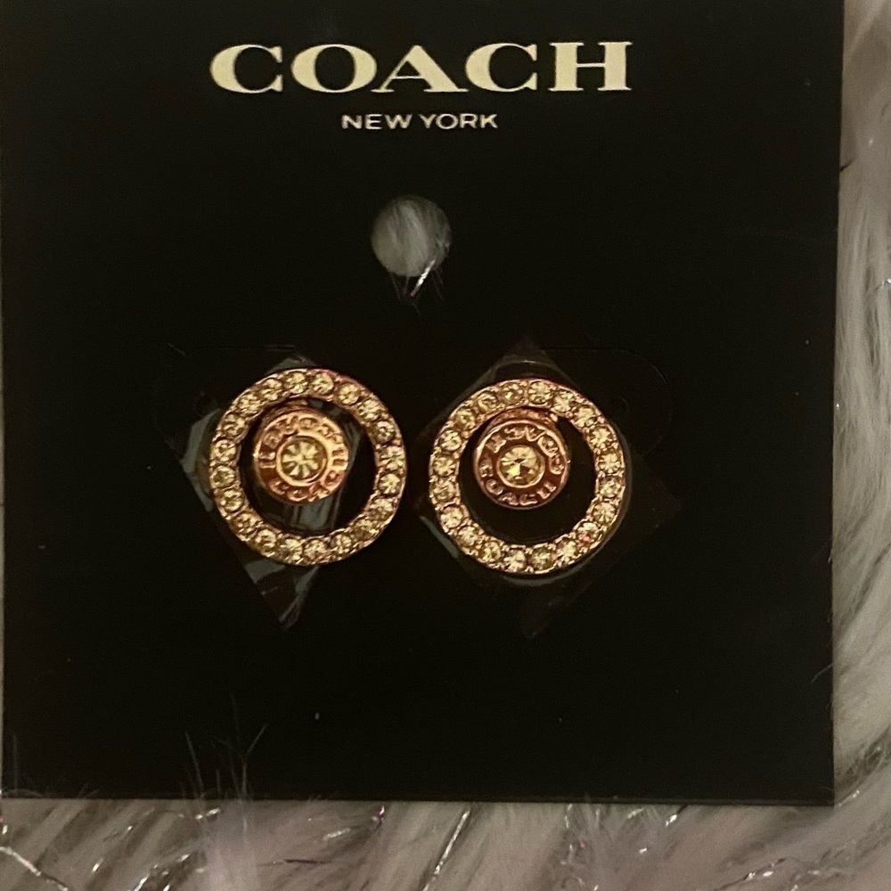NWT Two in One Rose Gold Earrings